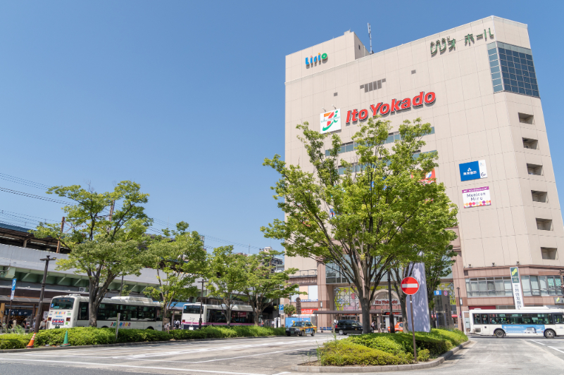 亀有駅から見た風景