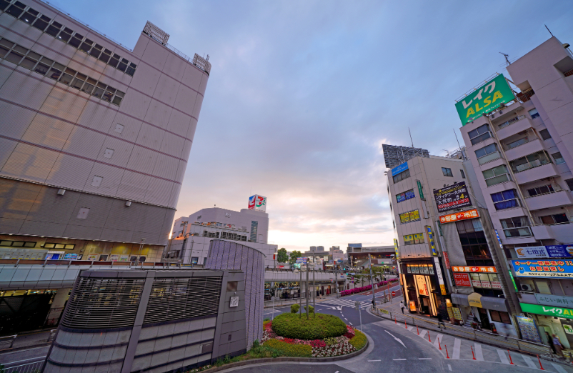 大井駅前の風景