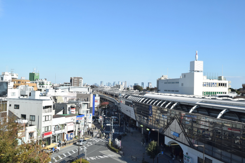 経堂駅周辺の町並み