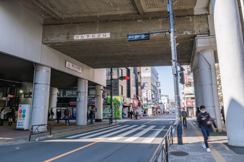 都立大学駅前　目黒通り