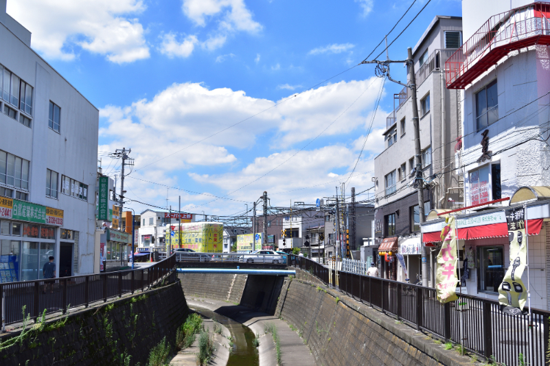 鷺ノ宮駅南口前の風景