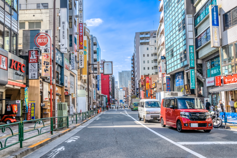 練馬駅周辺の街並み