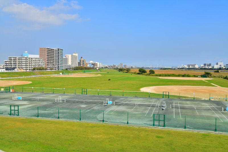 多摩川河川敷