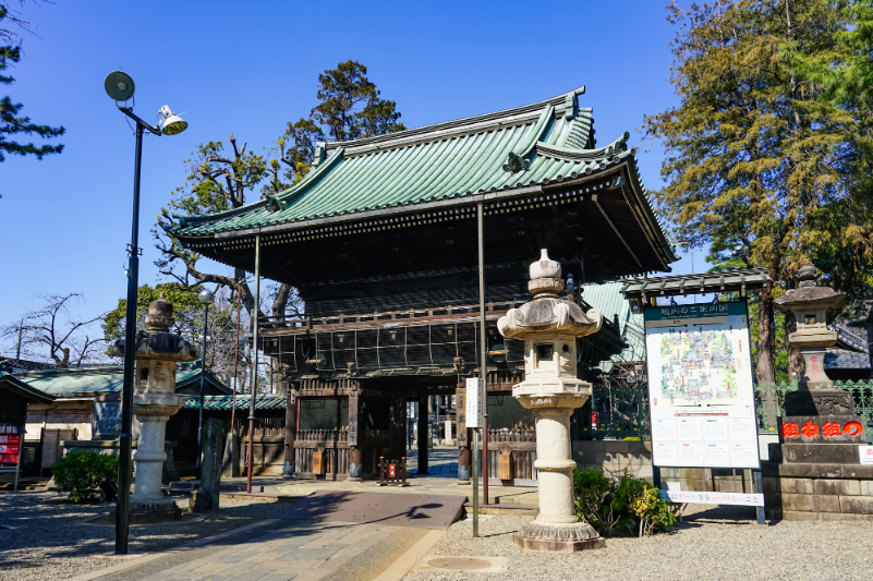 山門　堀之内の妙法寺（おそっさん）