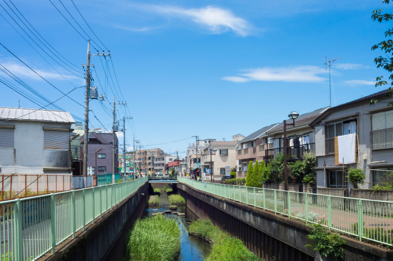 久我山駅付近の神田川