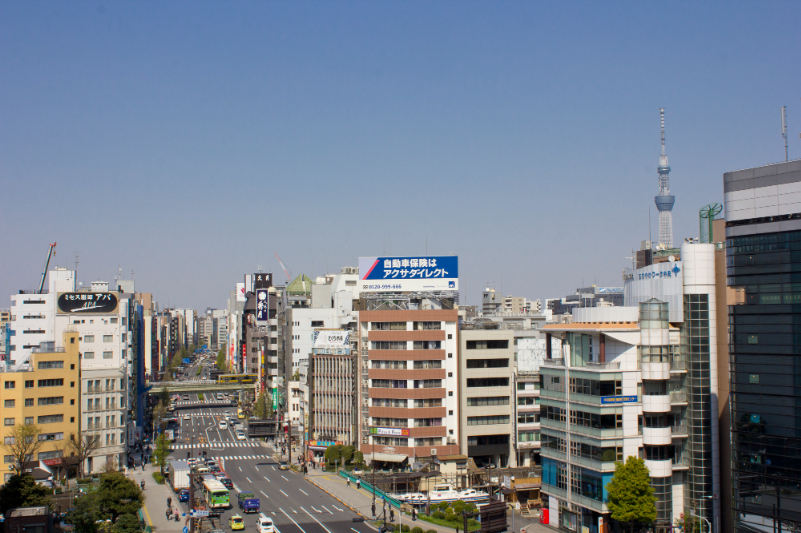 浅草橋エリアの街並み