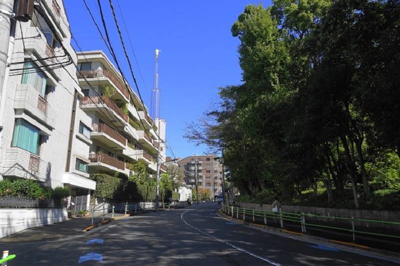 住宅街と公園