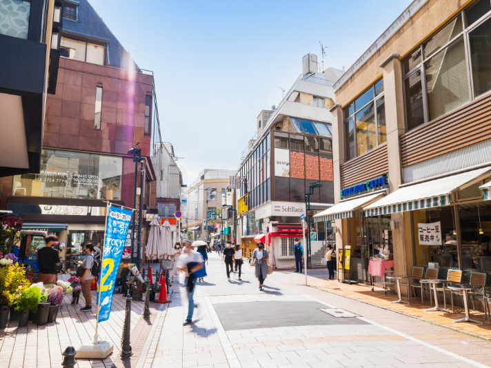 自由が丘駅周辺の商店街